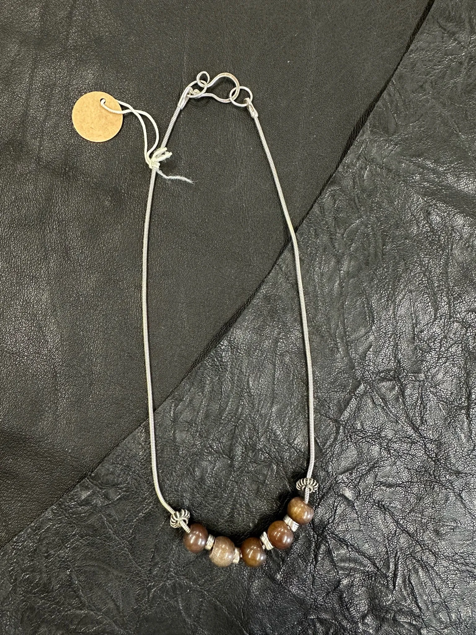 5 Stone Sterling Necklace