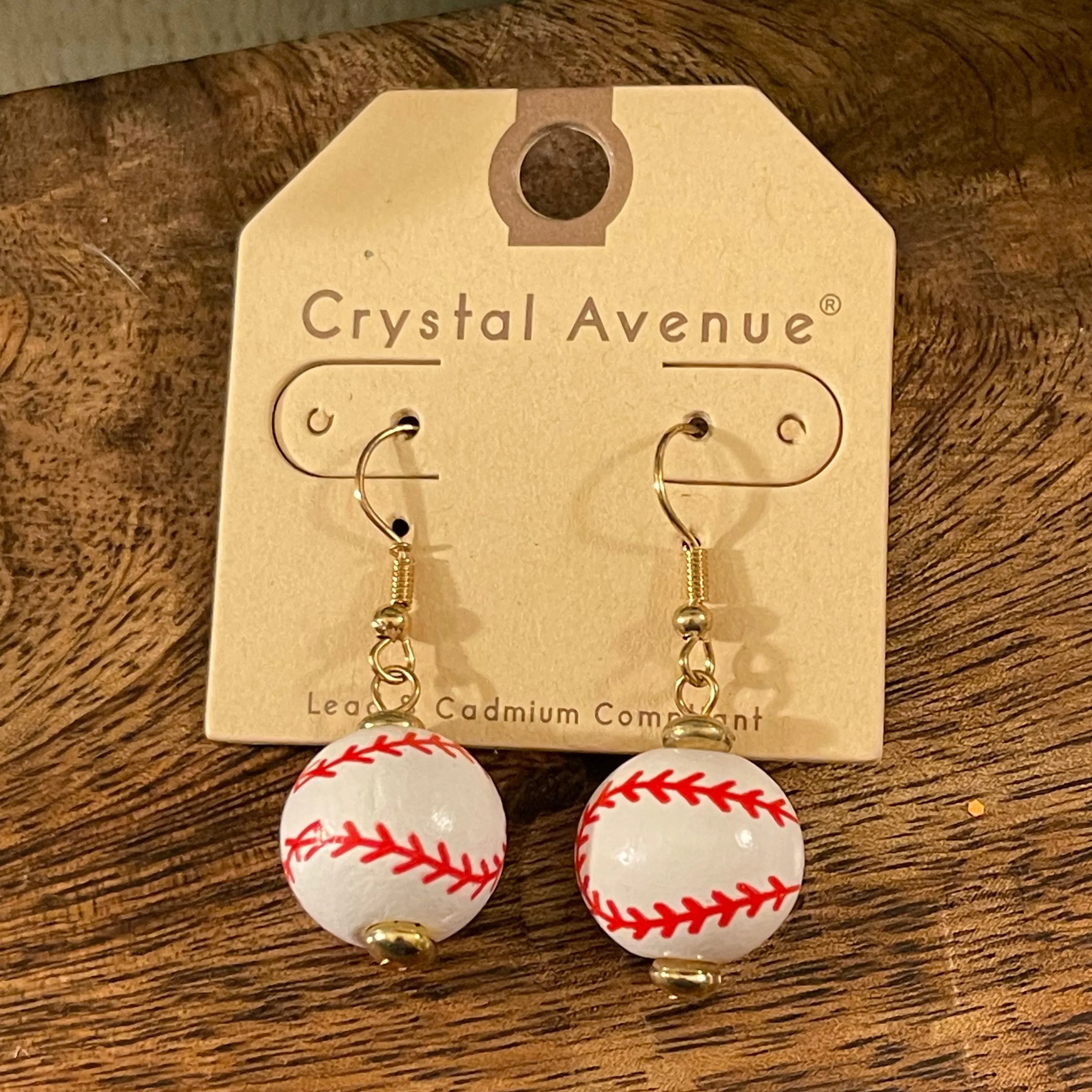 Baseball Dangle Earrings