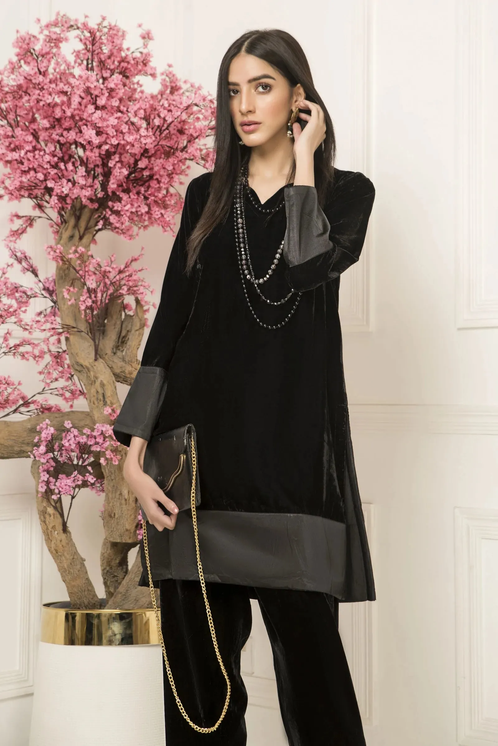 GUL WARUN VELVET 2PC DRESS 08