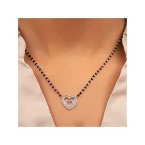 Kaj Fine Jewellery Heart Diamond Nazar Bead Pendant in 18KT White Gold