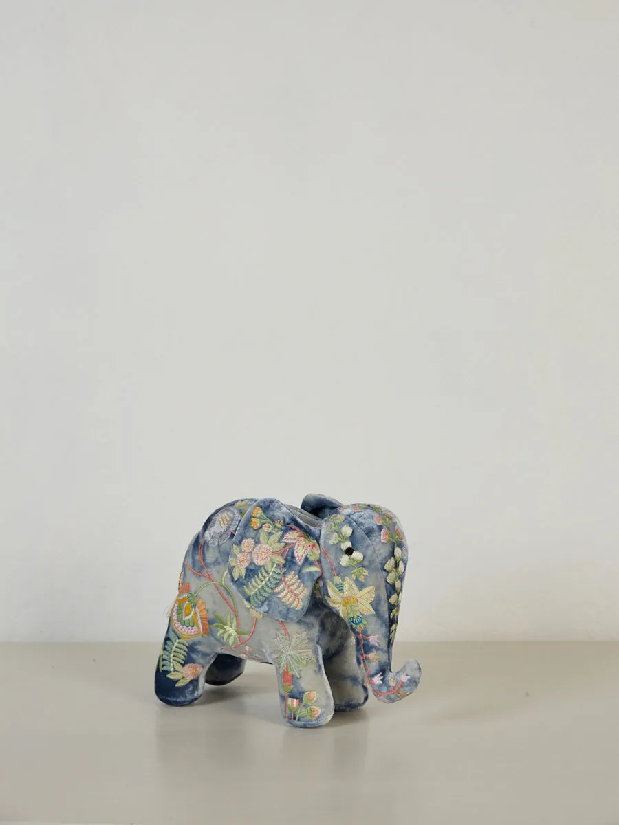 Madame Bovary Elephant in Shaded Blue
