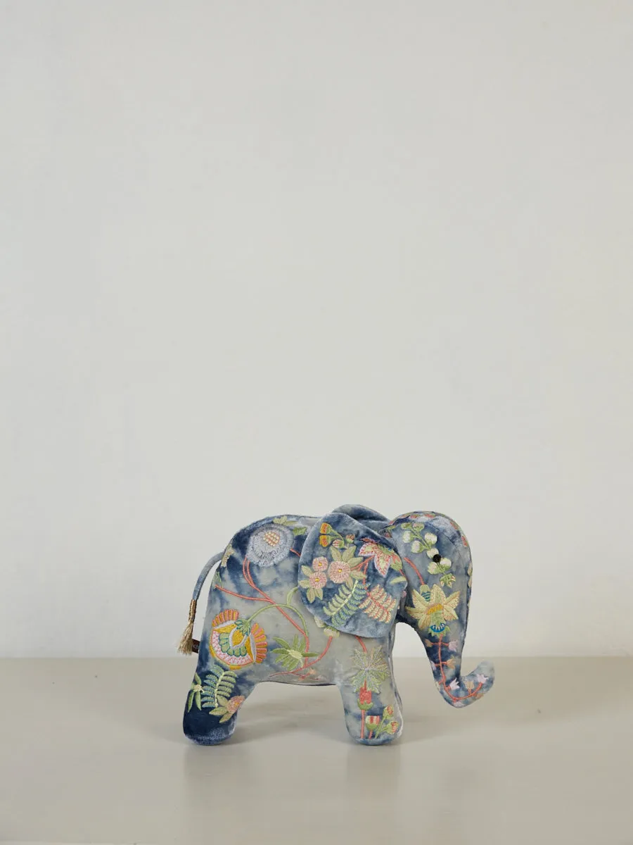 Madame Bovary Elephant in Shaded Blue