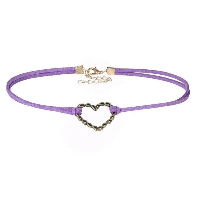 New Heart Velvet Choker