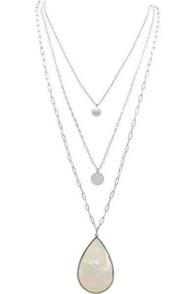 Rain Jewelry Collection Silver Octagon Pearl Bead Bracelet