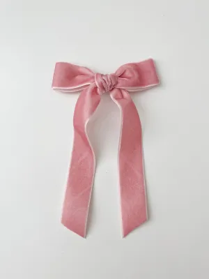 Velvet Ribbon Bow | Dusty Rose